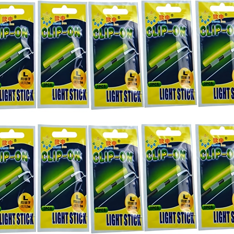 LED GLOW NIGHT FISHING LIGHT ROD TIP CLIP LIGHT STICK FOR SEA FISHING RODS