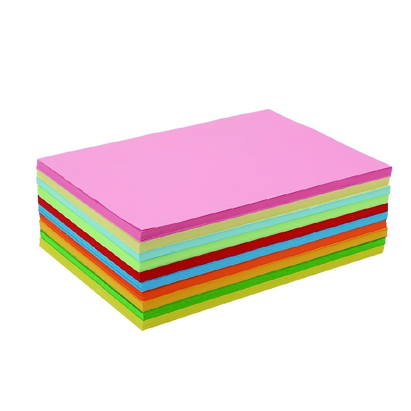  Colored Paper, Colored A4 Copy Paper, Crafting Decorating  Cut-to-Size Paper 100 Sheets 20 Colors for DIY Art Craft (20 * 30cm)