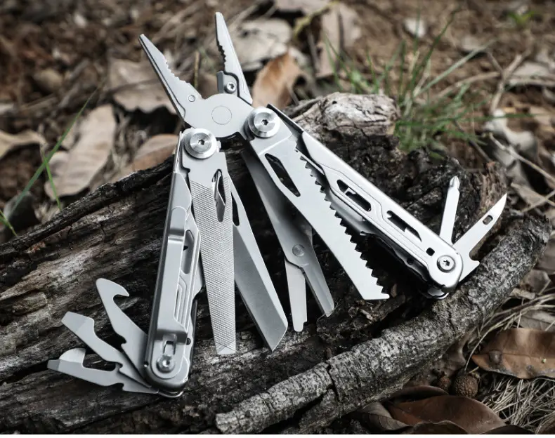 18 in 1 stainless steel pliers tool set multifunctional knife nylon sheath more perfect gift for camping survival hiking more details 13