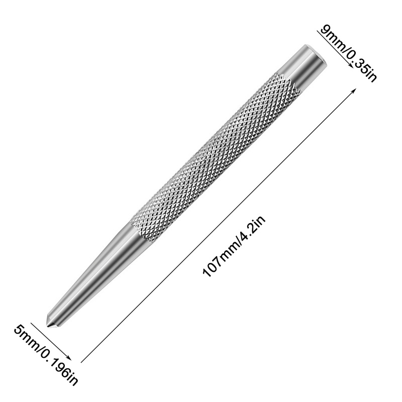 High Hardness Center Punch Non slip Handle Tapered Punch - Temu