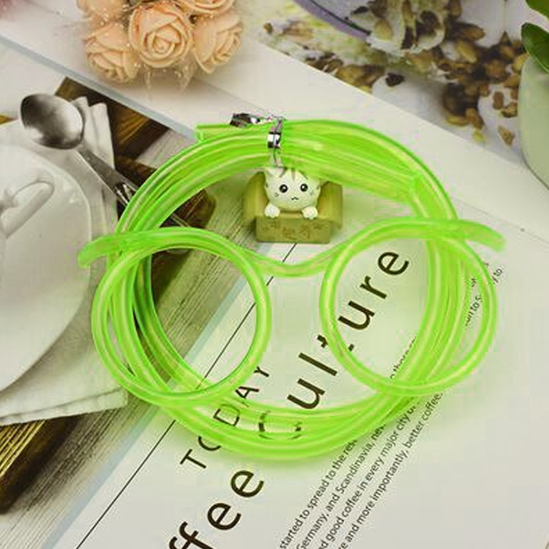 Funny Soft Glasses Straw Flexible Drinking Tube Birthday Christmas Party  Accessories Plastic Drinking Straws Kids Gift