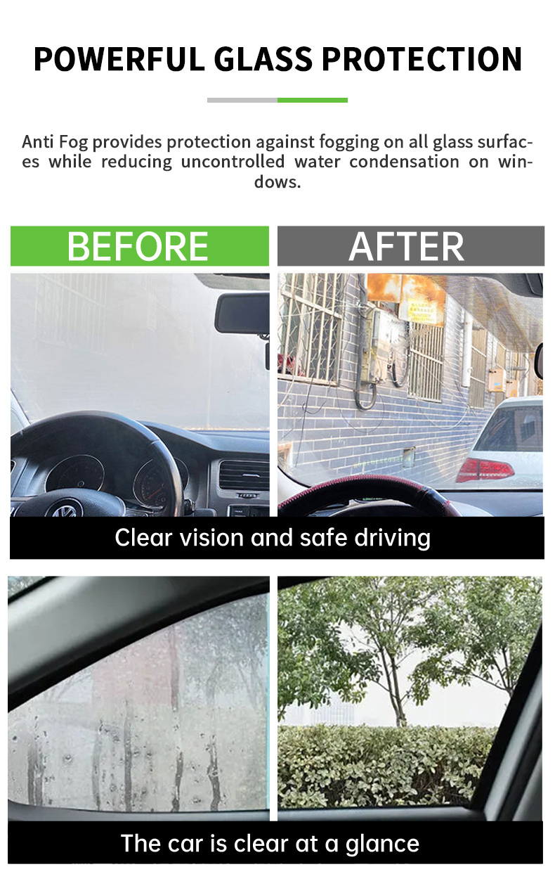 3 in 1 Anti Fog Spray 2 Windshield Defogger for Windows Cars Glasses