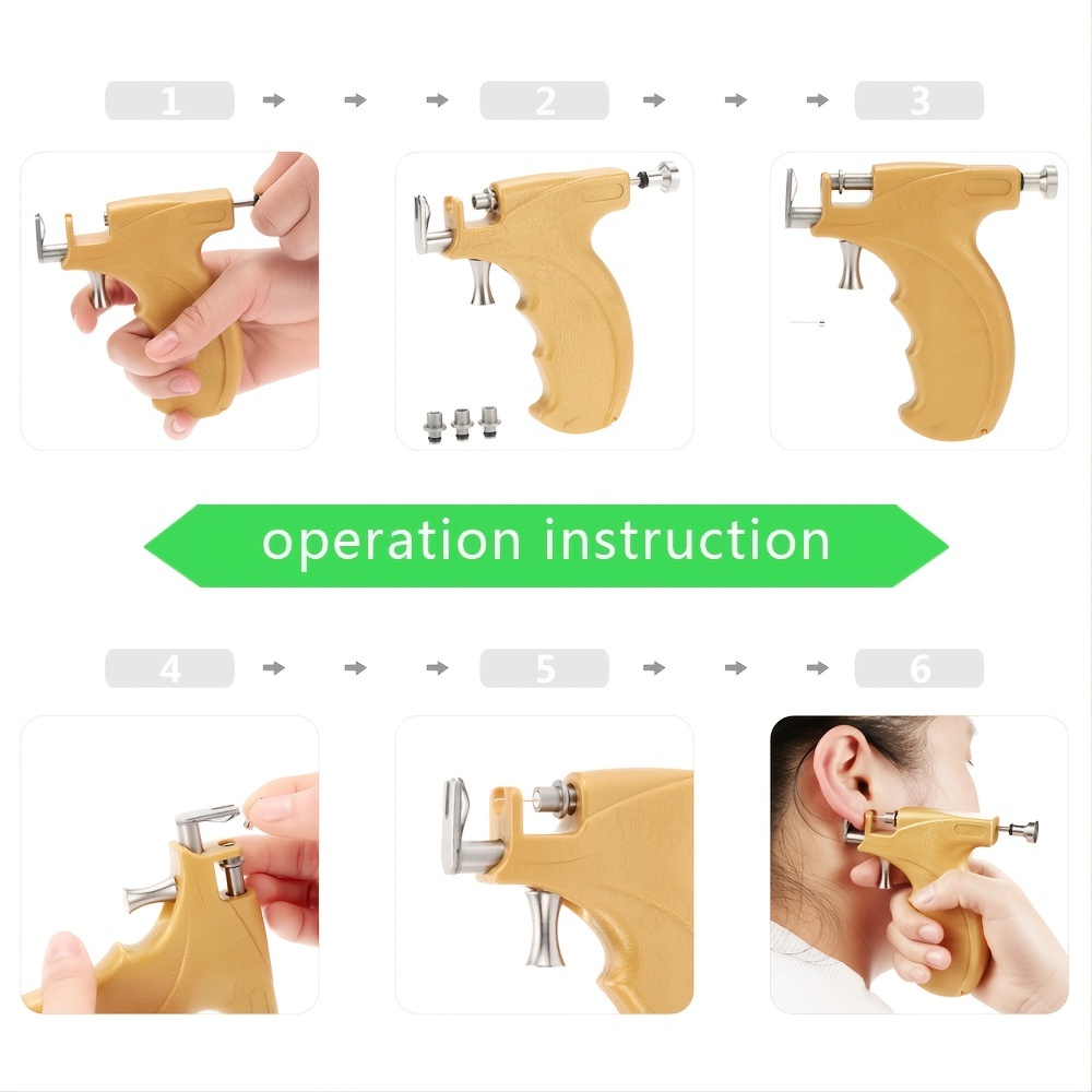 Professional Ear Piercing Gun Tools Self Ear Piercing Gun Safe Nose