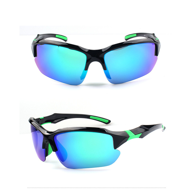 1pc Plastic Full Frame Sport Sunglasses For Women, Street Fashion