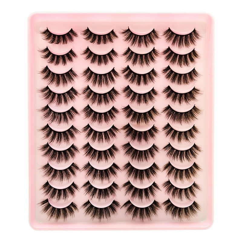 

10/20 Pairs False Eyelashes, Threedimensional Makeup False Eyelashes Long Dense Soft False Eyelashes Set For Cosplay Costume Party