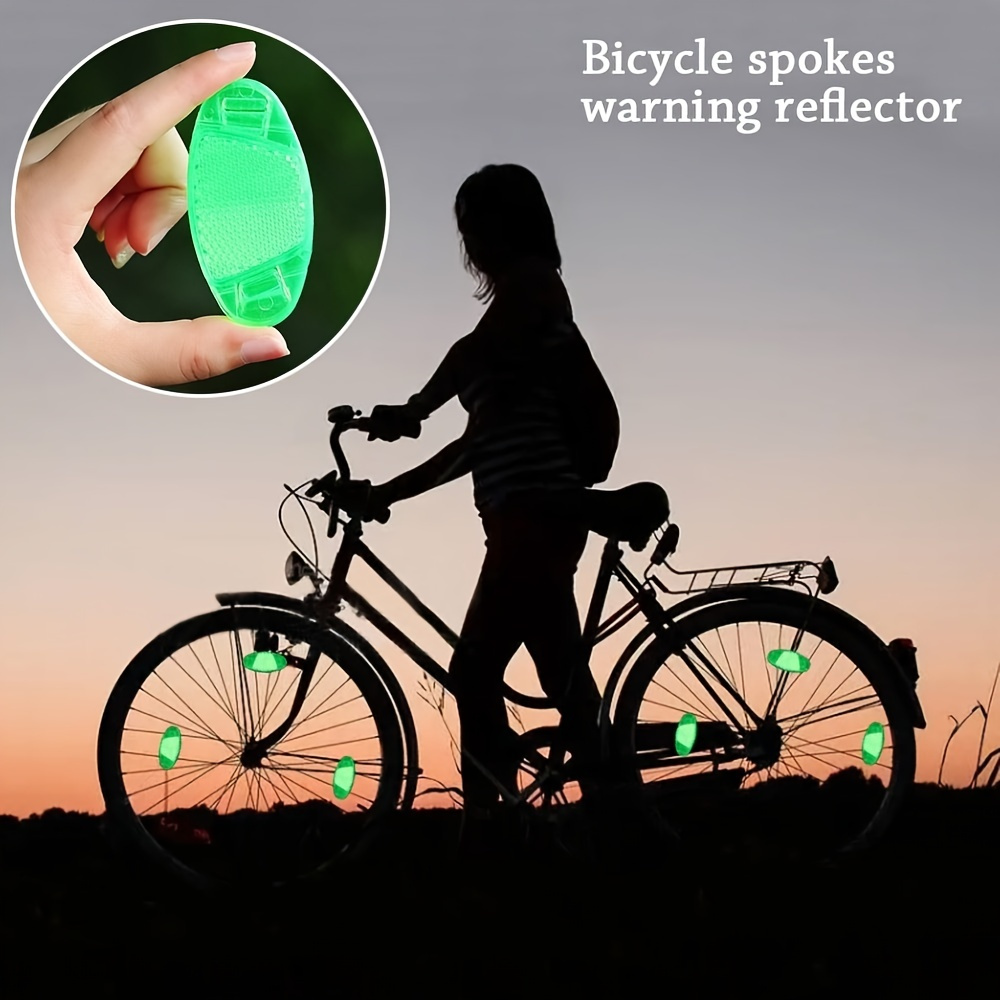 Réflecteurs de vélo Set-6Pcs Réflecteur de roue de vélo Avertissement de  réflecteur de rayon de