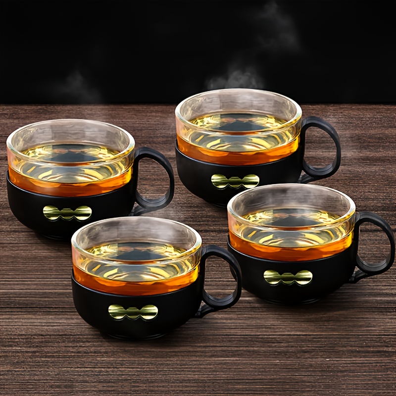 Double Walled Glass Teacups Pumpkin Shaped Tea Cups - Temu