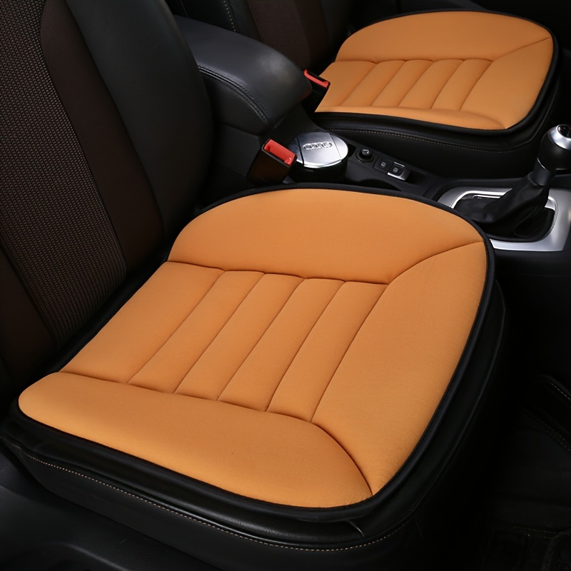 Memory Foam Driver Seat Cushion Tan Car Seat Pad Cover Comfort Pain Relief  NEW