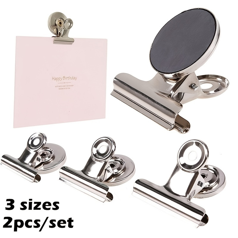2pcs High Quality Metal Round Clips Stainless Steel Powerful