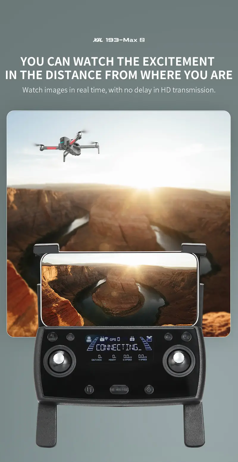193 max2 gps foldable drone 4k hd dual camera three axisgimbal obstacle avoidance optical flow positioning gesture talking photo trajectory fight smart follow 3d flip includes carrying bag details 12
