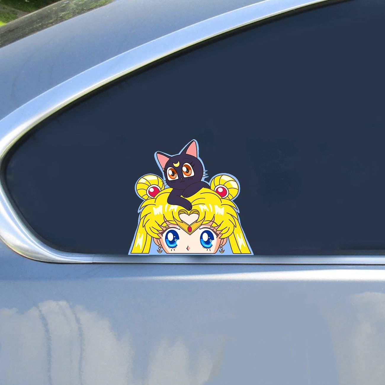 5 1'' Funny Car Accessories Anime Peeker Stickers Personality Vinyl  Waterproof Decals For Laptop Window Bumper Skateboard - Automotive - Temu