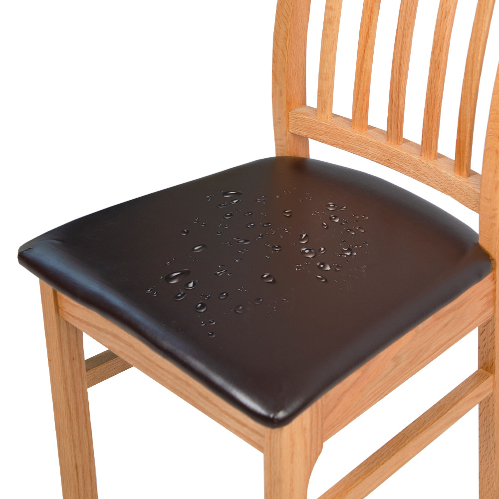 Waterproof Pu Leather Chair Cushion Cover For Cafe Bar - Temu