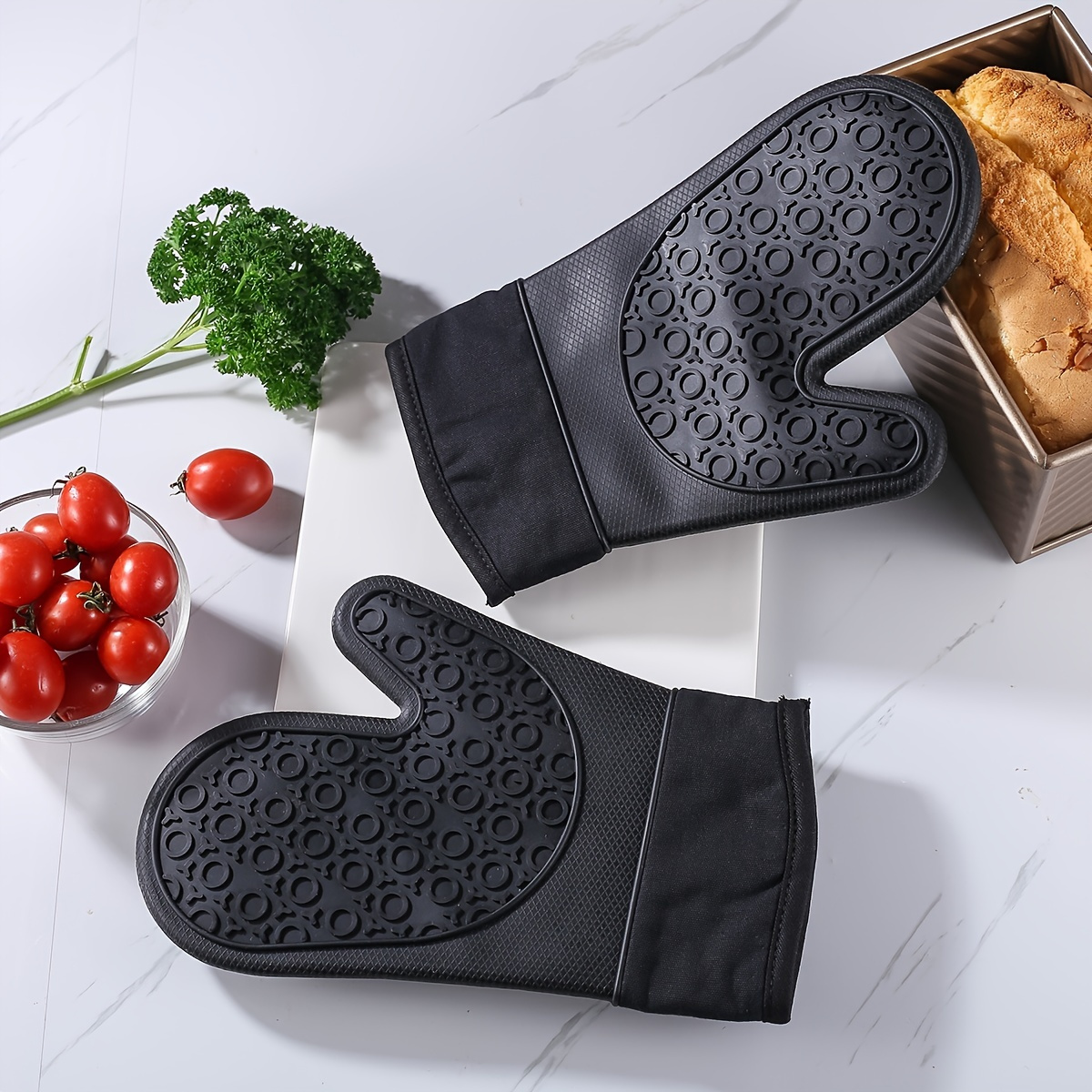 Thickened Silicone Oven Mitts, Food Grade High Temperature Resistant Baking  Gloves, Oven Gloves, Scalding-proof Heat Insulated Cooking Gloves, Kitchen  Accessories - Temu Italy