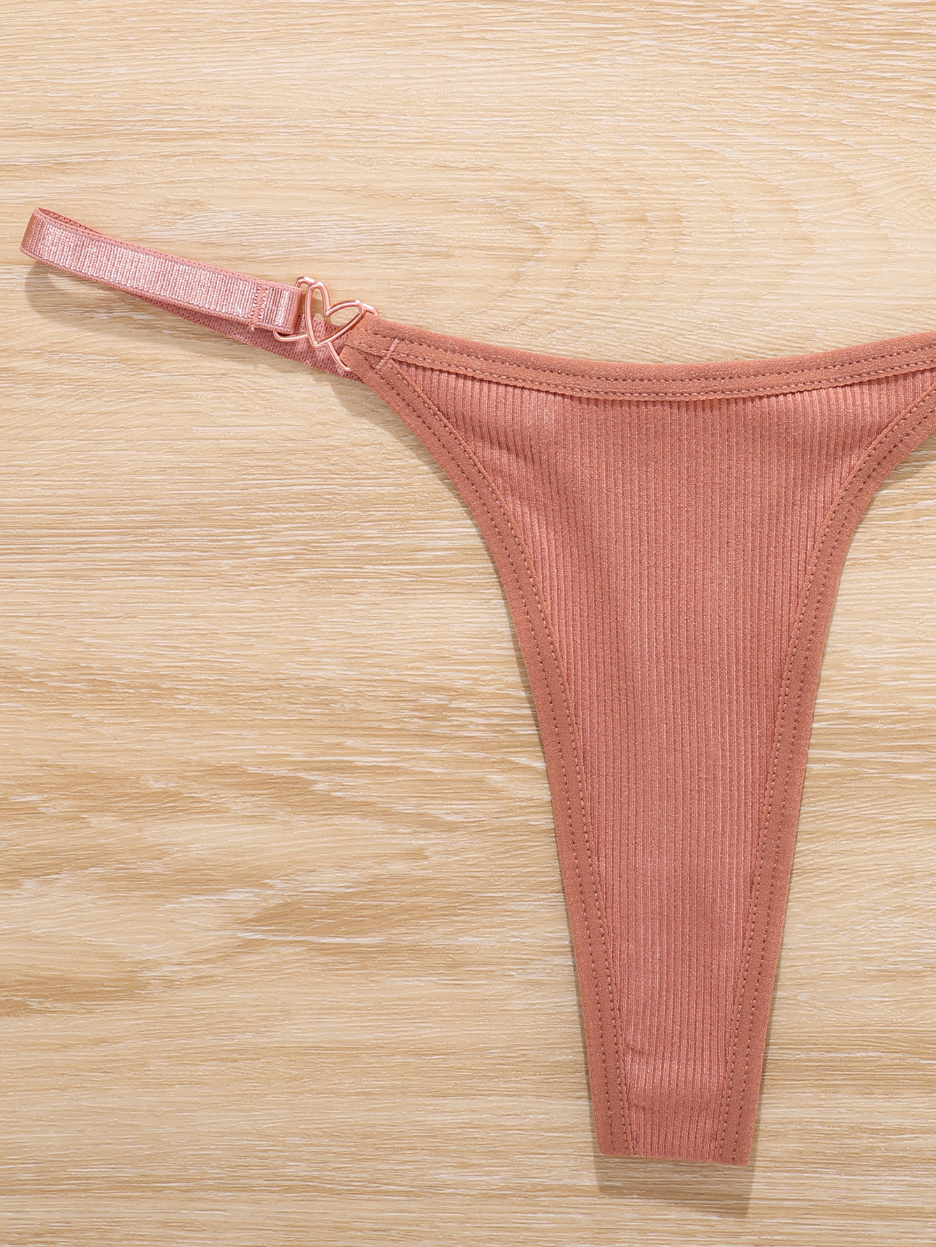 Sexy Ribbed Gstring Thongs, Soft & Comfy Low Waist Thong Panties, Women