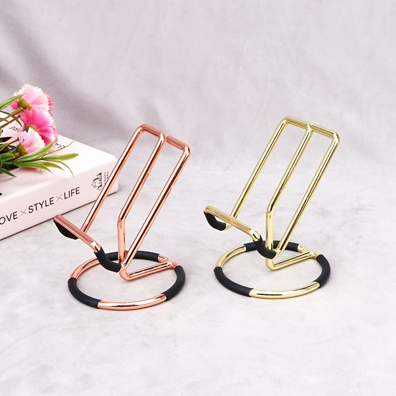 

Elevate Your Phone With A Stylish Iron Plated Cell Phone Stand Holder Cradle - Perfect For The Office Desk!