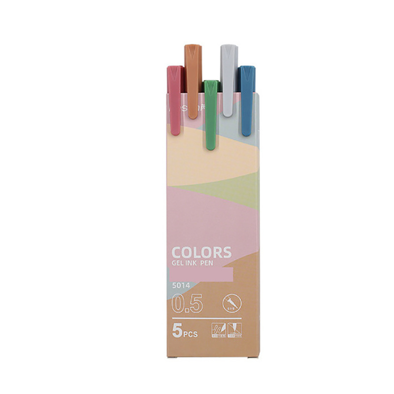 Colored Ink Gel Pens Set Morandi Macaron - Temu