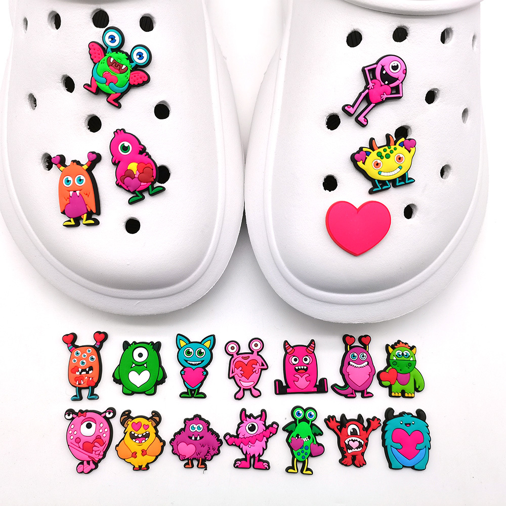 Cute Funny Valentine's Day Charms For Croc Sandals Cartton - Temu