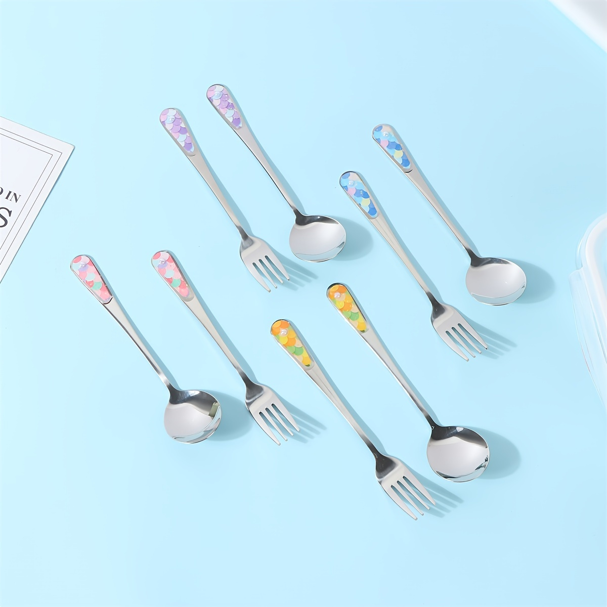 Unique Pearl Shape Cutlery Set With Ceramic Handles 304 - Temu