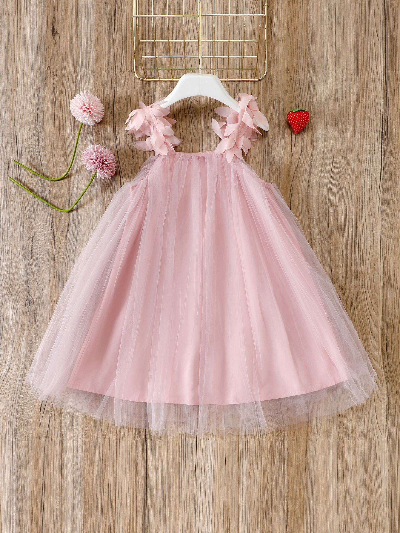 Vestido rosa online tirantes