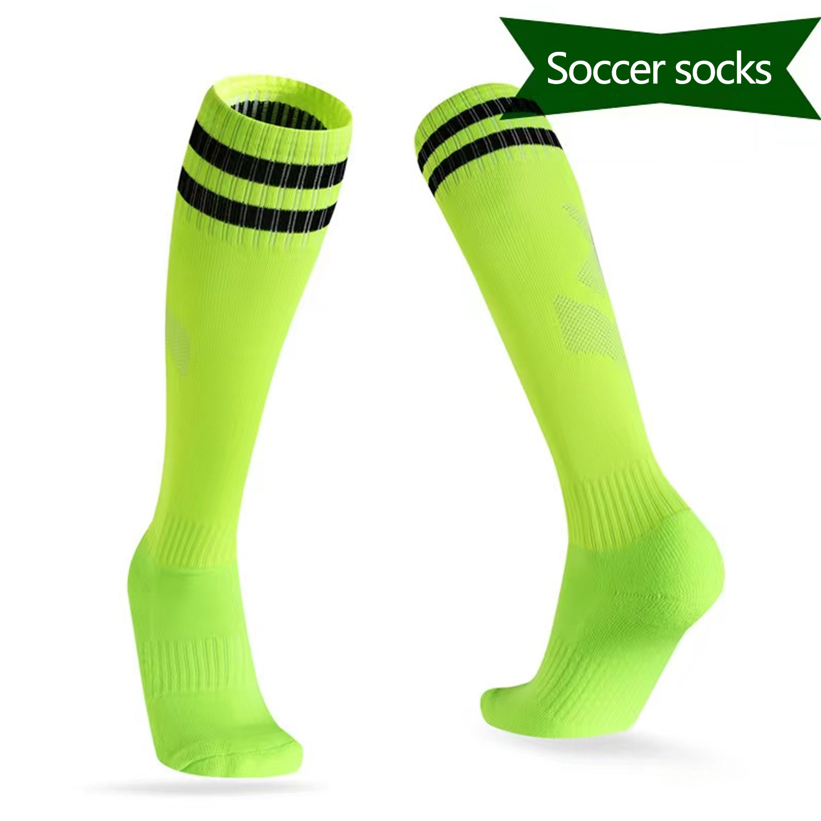 Neon green soccer clearance socks