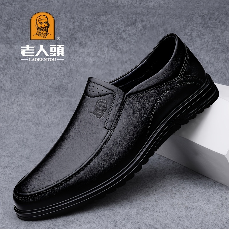 

Laorentou Men's Genuine Cowhide Leather Casual Slip On Dress Shoes