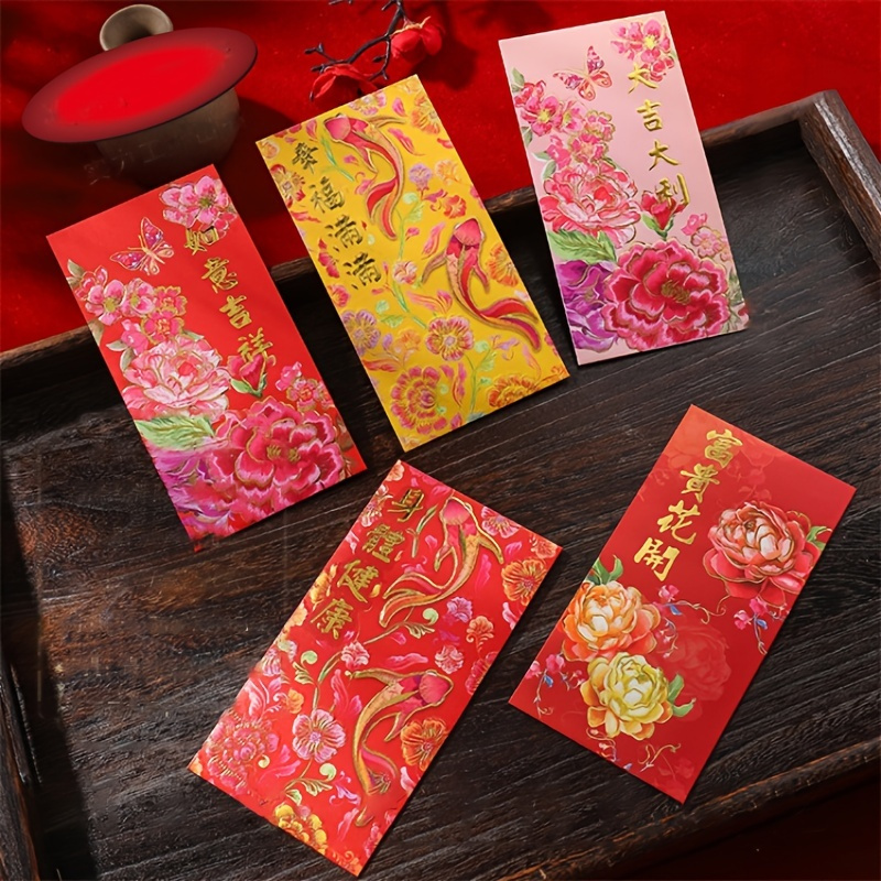 Chinese Red Envelope, Lucky Money, Chinese New Year, Gift For Children,  Hong Bao, Happy Lunar New Year Red Envelopes, Chinese Lunar New Year  Supplies, Year Of The Rabbit - Temu