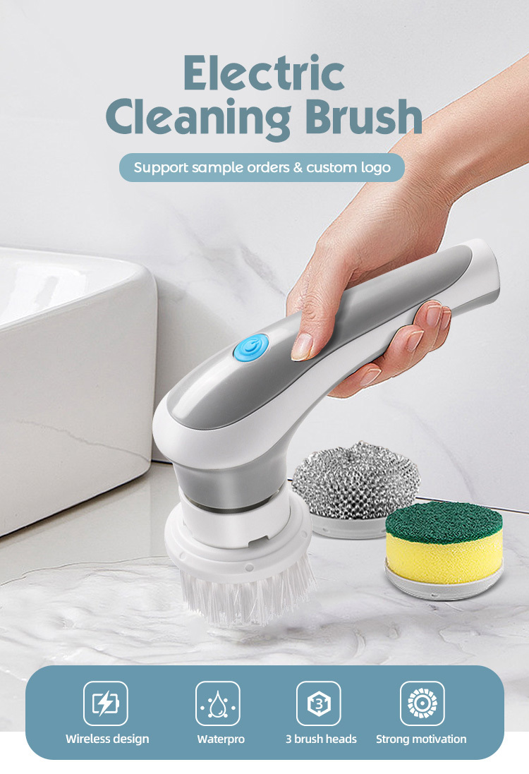 Electric Cleaning Brush Window Cleaning Brush Wireless Cleaning