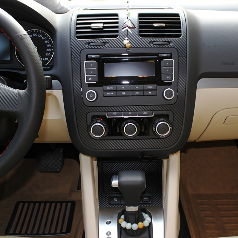 Für Volkswagen VW Golf 5 GTI MK5 Innen Zentrale Steuerung Panel Türgriff  Carbon Faser Aufkleber Aufkleber Auto styling Zubehör