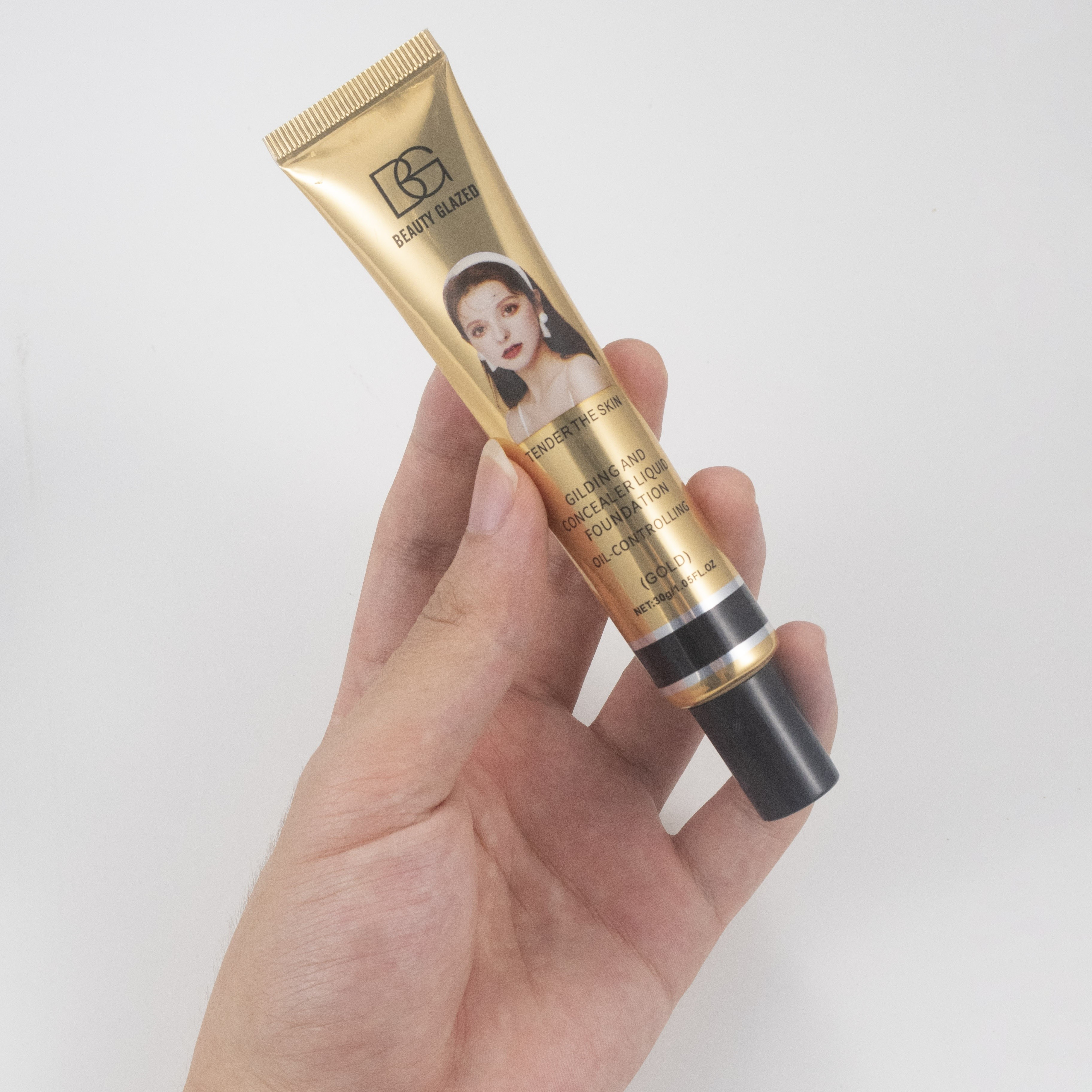 Beauty Glazed 5 Colors Liquid Foundation Tender The Skin Gilding And