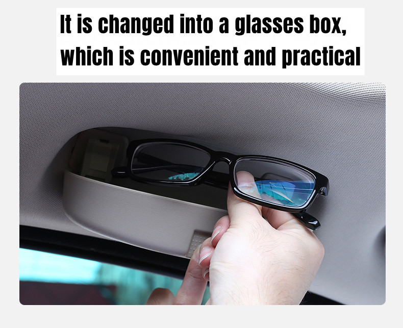 Practical and safe: the glasses compartment for the car!