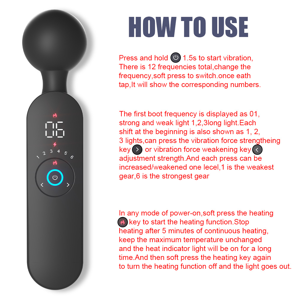 Tech Love Cordless Back Massager with Heating & 4 Massage Modes