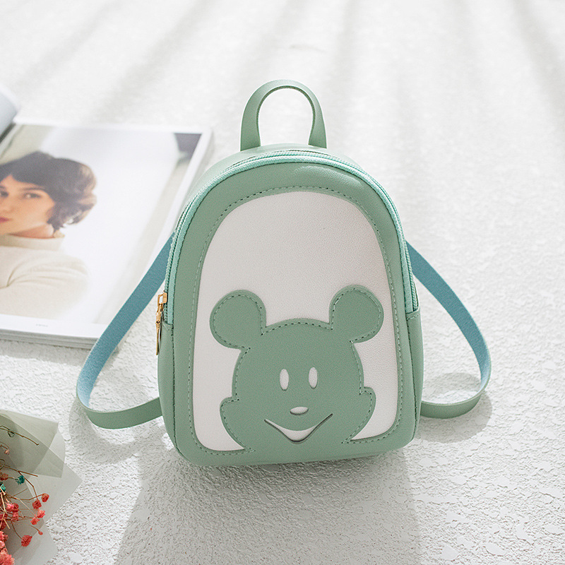 Cartoon Pattern Mini Zipper Backpack Women's Bags