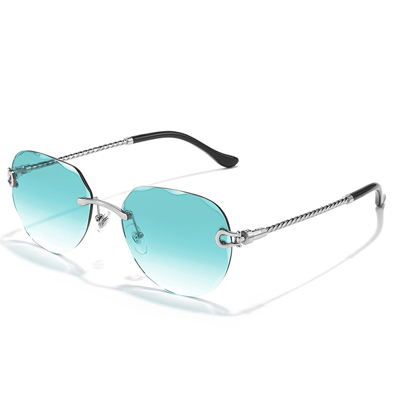SODQW Gafas de Sol Polarizadas Mujer Espejo Marca Clásico Metal Marco  UVA/UVB Protección (Marco Dorado/Lente azul) : : Moda