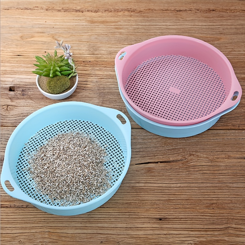 Gardening Made Easy: 1pc Mesh Garden Sieve Soil Sifter - Perfect for Home Planting!