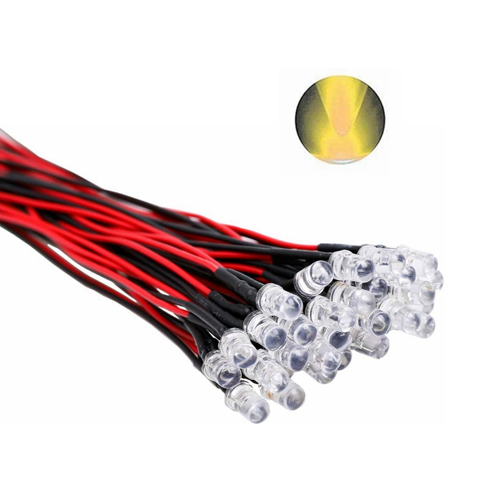 30 Stück 12 Volt 3 Mm / 5 Mm Led-leuchten, Die Dioden Emittieren,  Vorverdrahtet, 7,87 Zoll, Led-licht, Klare Linse, Kleine Led-lampe -  Werkzeuge & Heimwerkerbedarf - Temu Switzerland