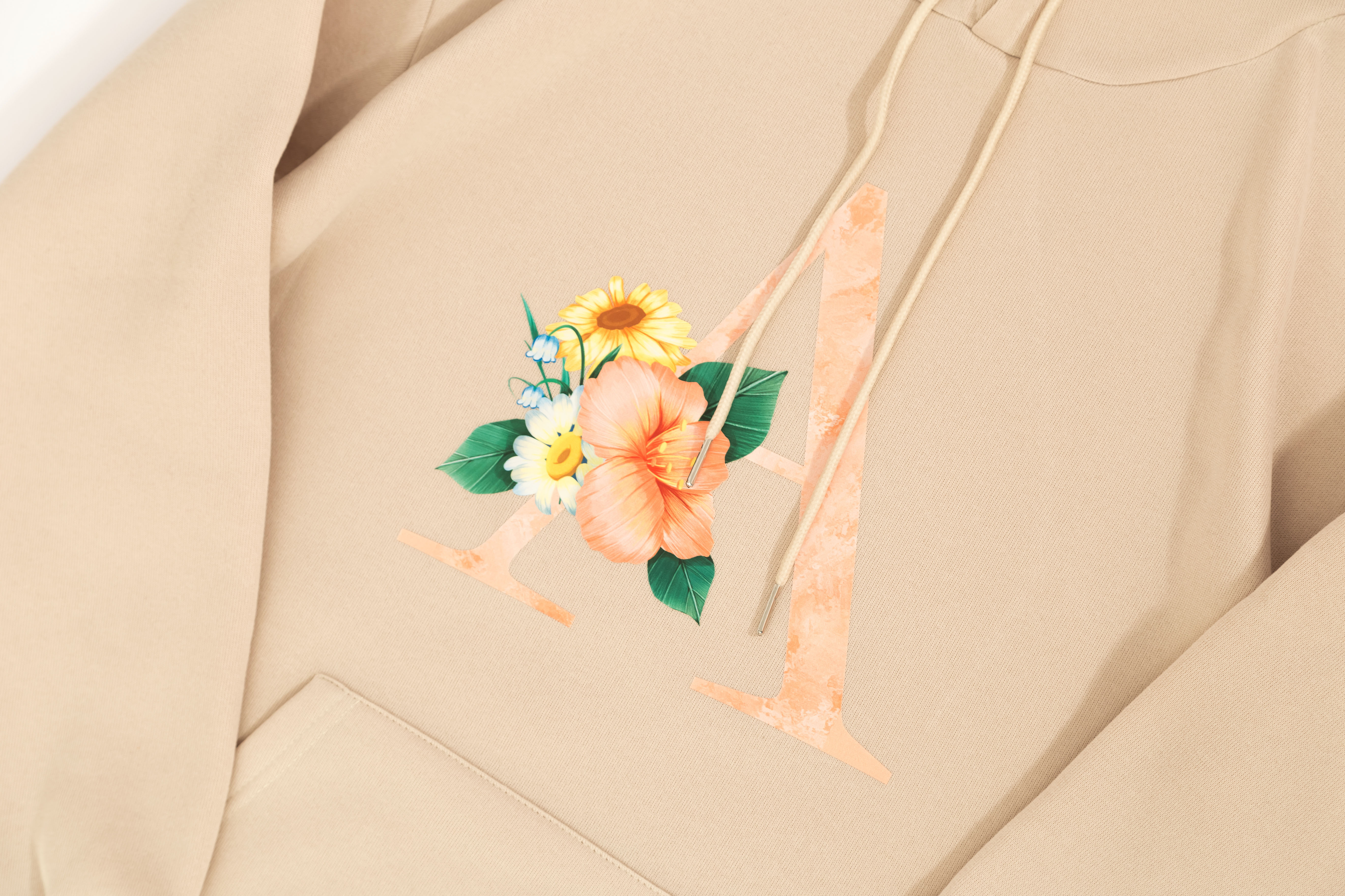 Sudadera de algodón con capucha y flor Monogram - Prêt-à-Porter 1ABY0S