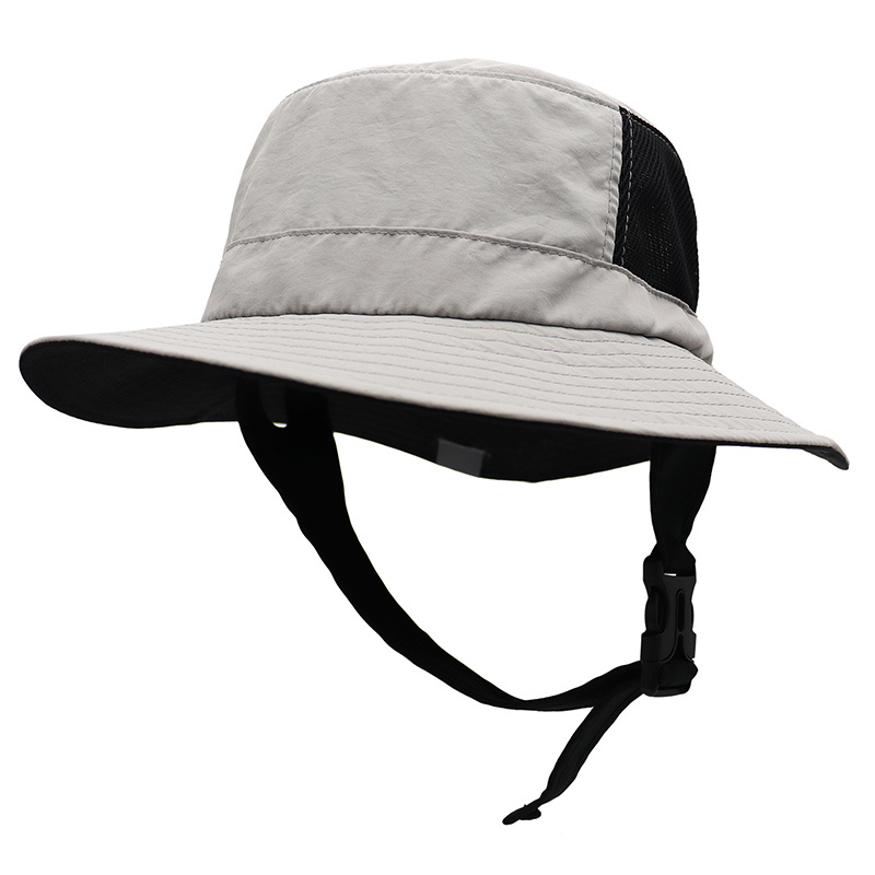 NIUREDLTD Bucket Hat Men Mountaineering Fishing Solid Color Hood Rope  Outdoor Shade Foldable Bucket Hat Sun Visor Cap Fisherman Hat Khaki One Size