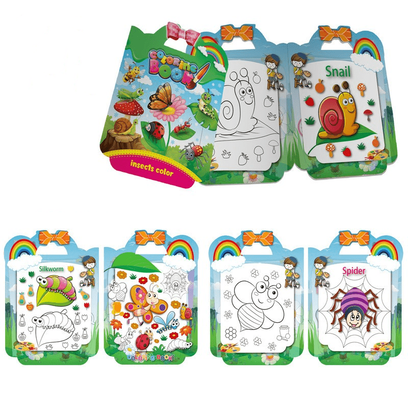 2pcs Coloring Books Small Coloring Books Coloring Books Bulk Birthday Party  Favors Gifts Classroom Activity Supplies Includes Vegetables, Fruits