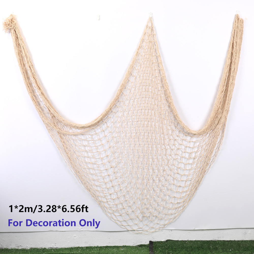 Mediterranean Style Decorative Fish Net Home Party - Temu United Kingdom