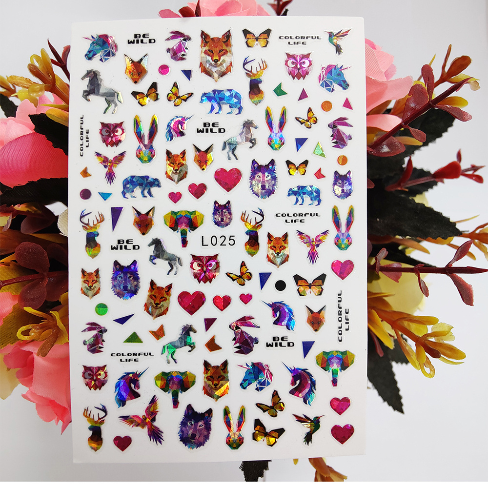 3d Y2k Nail Art Stickers Self adhesive Leaf Bird Peacock - Temu