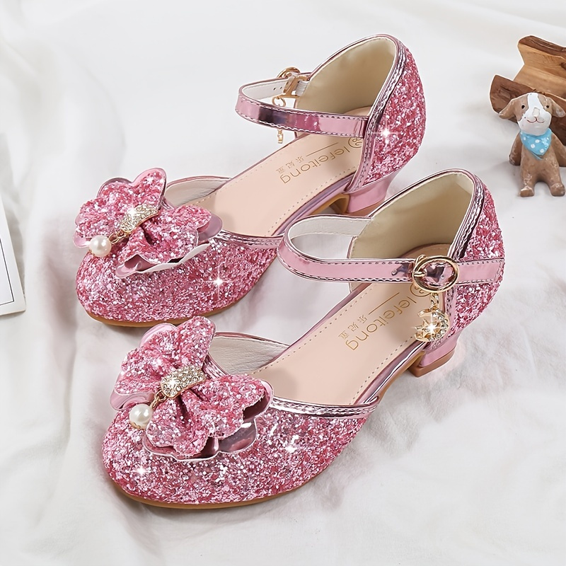 Trendy Elegant Glitter Ballet Shoes For Girls Comfortable Temu
