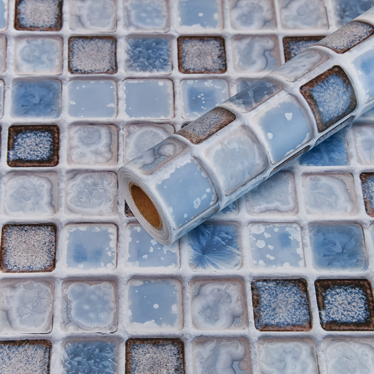 1 Roll Kitchen Mosaic Wallpaper Peel And Stick Backsplash Wallpaper