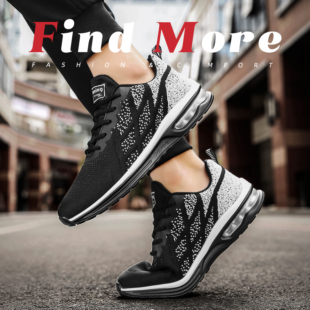 Damyuan Mens Running Shoes Shock Absorption Breathable Lightweight Non