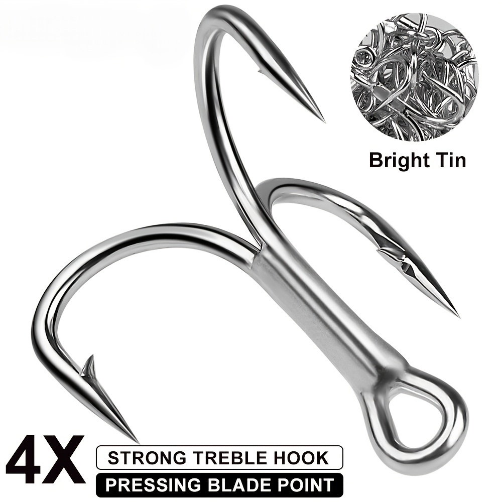 Super Strength Triple Hooks High carbon Steel Fishing - Temu
