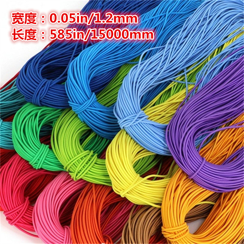 2mm Colorful High-Elastic Round Elastic Band Round Elastic Rope Rubber Band  Elastic Line DIY Sewing Accessories 5meters - Price history & Review