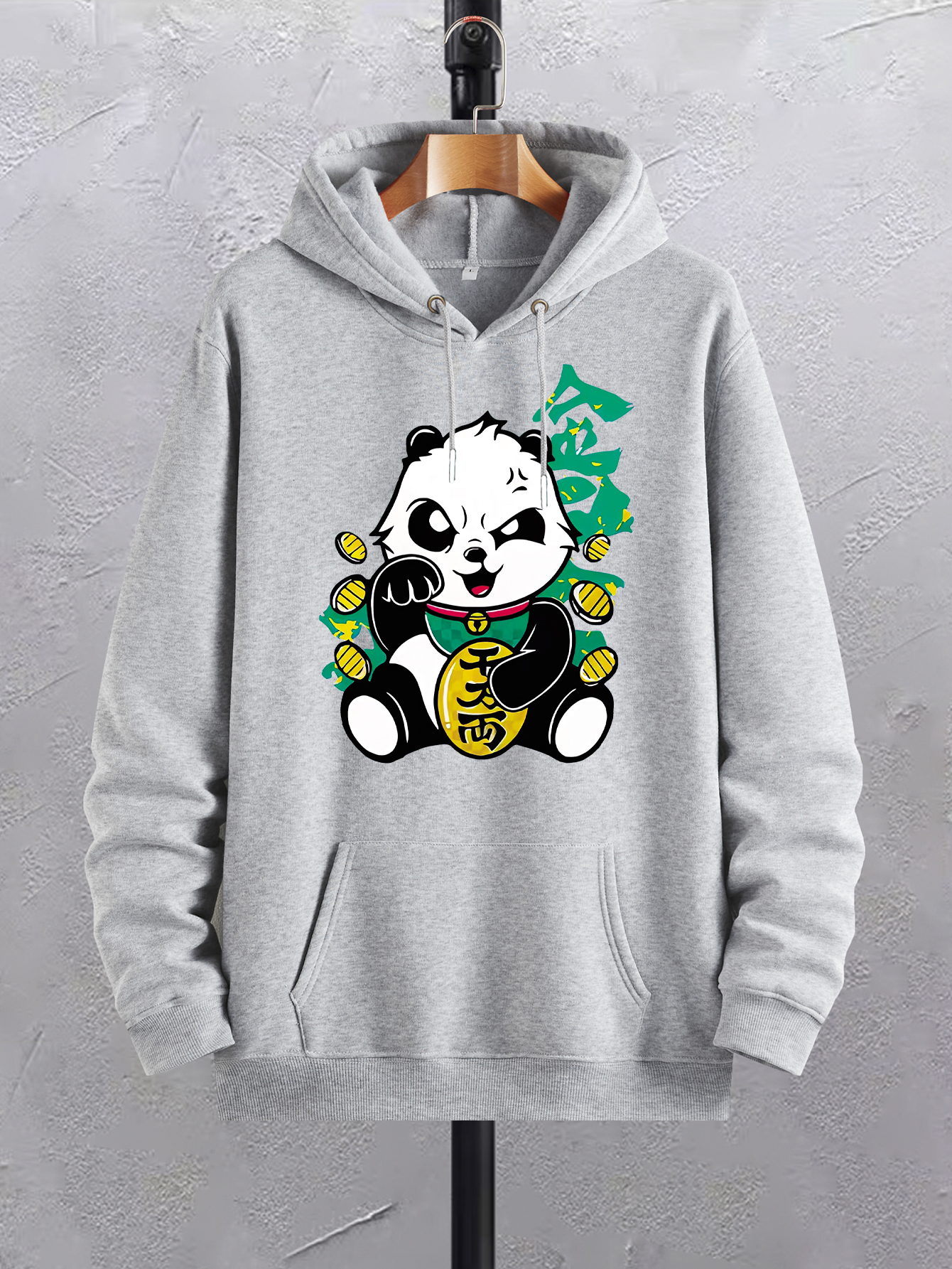 Plus size panda hoodie online