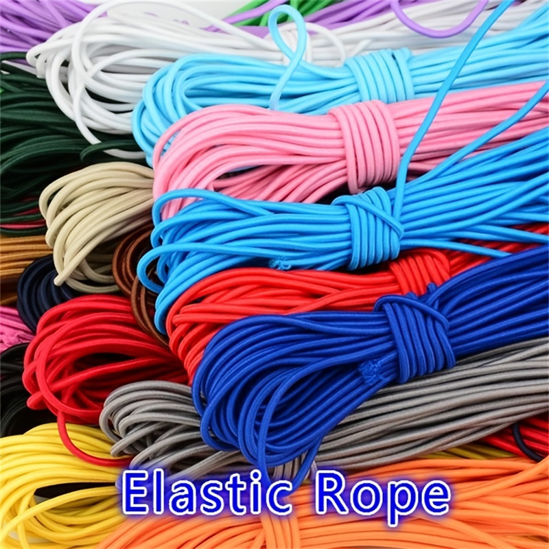 5yards 2mm Colorful High-Elastic Round Elastic Band Round Elastic Rope  Rubber Band Elastic Line DIY Sewing Accessories