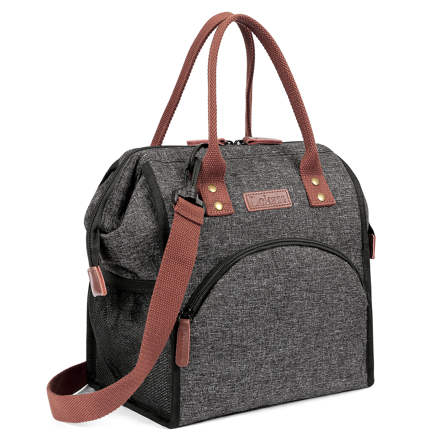 Stylish Insulated Lunch Bag With Wide-open Design, Removable Shoulder  Strap, And Large Drinks Holder - Perfect For Women, Men, And Adults  On-the-go! - Temu