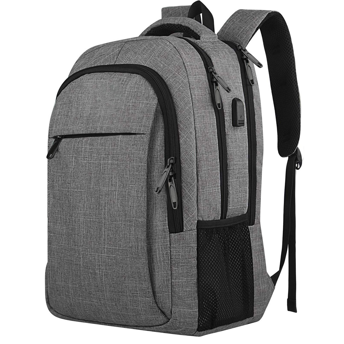 Travel Laptop Backpack with USB Charging Port - Waterproof