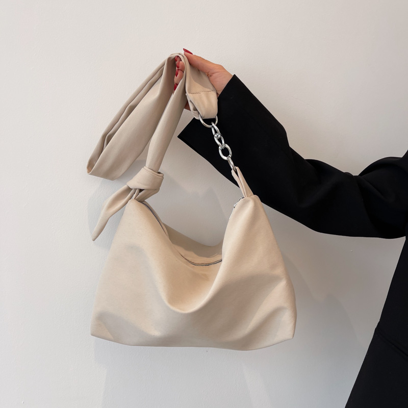 Minimalist Canvas Hobo Bag, Women's Large Capacity Fashion